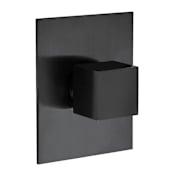 Fortis Corsini Volume Control Valve Trim Only with Single Knob Handle - Less Rough In Matte Black