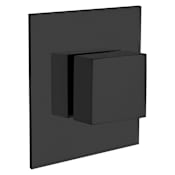 Fortis Scala Traditional Valve Trim Only with Single Knob Handle and Integrated Diverter - Less Rough In Brushed Black