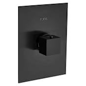 Fortis Scala Thermostatic Valve Trim Only with Single Knob Handle and Volume Control - Less Rough In Brushed Black