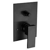 Fortis Scala Pressure Balanced Valve Trim Only with Single Lever Handle and Integrated Diverter - Less Rough In Matte Black
