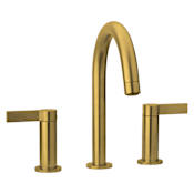 Fortis Brera 1.2 GPM Widespread Bathroom Faucet with Pop-Up Drain Assembly Brushed Gold