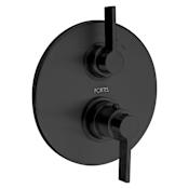 Fortis Brera 1/2" Thermostatic Valve Trim Only with Volume Control - Less Rough In Brushed Black