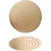 Fortis Rilassante 12" Round 1.8 GPM Single Function Rain Shower Head Brushed Gold