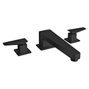 Fortis Abruzzo Deck Mounted Roman Tub Filler Brushed Black