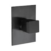 Fortis Abruzzo Volume Control Valve Trim Only with Single Knob Handle - Less Rough In Brushed Black
