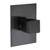 Fortis Abruzzo Volume Control Valve Trim Only with Single Knob Handle - Less Rough In Matte Black