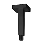 Fortis Abruzzo 6-13/16" Ceiling Mounted Shower Arm with Flange Brushed Black