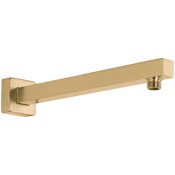 Fortis Abruzzo 11-13/16" Wall Mounted Shower Arm with Flange Brushed Gold