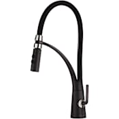 Fortis Julius 1.8 GPM Single Hole Pull Down Kitchen Faucet Matte Black