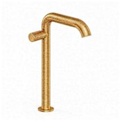Fortis Agrippina 1.2 GPM Single Hole Vessel Bathroom Faucet with Pop-Up Drain Assembly Brushed Gold / Brushed Gold