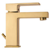 Fortis Scala 1.2 GPM Single Hole Bathroom Faucet with Pop-Up Drain Assembly Brushed Gold