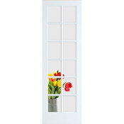 Frameport Clear Glass 24 Inch by 96 Inch 12 Lite Interior Slab French Door Primed