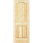 Frameport Colonial 24 Inch by 80 Inch Double Hip Arch Top 2 Panel Interior Slab Passage Door Unfinished