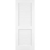 Frameport Classic 28 Inch by 80 Inch Louver/Louver Interior Slab Passage Door Primed