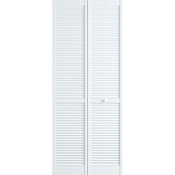 Frameport Classic 36 Inch by 80 Inch Louver/Louver Interior Bifold Door with Installation Hardware Primed
