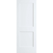 Frameport Shaker 30 Inch by 80 Inch Flat 2 Panel Interior Slab Passage Door Primed