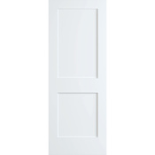 Frameport Shaker 36 Inch by 80 Inch Flat 2 Panel Interior Slab Passage Door Primed