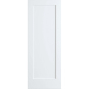 Frameport Shaker 28 Inch by 96 Inch Flat 1 Panel Interior Slab Passage Door Primed
