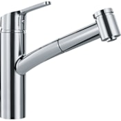 Franke Smart 1.75 GPM Single Hole Pull-Out Spray Kitchen Faucet Polished Chrome