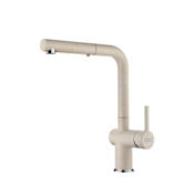 Franke Active 1.75 GPM Single Hole Pull Out Kitchen Faucet Champagne