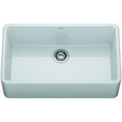 Franke Ceranova 33" Farmhouse Single Basin Fireclay Ceramic Kitchen Sink Glossy White