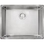 Franke Cube 24-9/16" Undermount Single Basin Stainless Steel Kitchen Sink Pearl