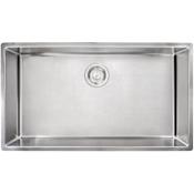 Franke Cube 31-1/2" Undermount Single Basin Stainless Steel Kitchen Sink Pearl