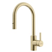 Franke Eos Neo 1.75 GPM Single Hole Pull Down Kitchen Faucet Gold