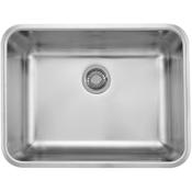 Franke Grande 24-3/4" Undermount Single Basin Stainless Steel Kitchen Sink Silk