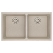 Franke Maris 33" Undermount Double Basin Granite Kitchen Sink Champagne