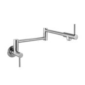 Franke Steel 2.2 GPM Wall Mounted Single Hole Pot Filler Stainless Steel 304