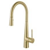 Franke Steel 1.75 GPM Single Hole Pull Down Kitchen Faucet Gold