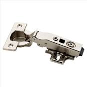 Franklin Brass Full Overlay Screw-On Cabinet Door Hinge with 110 Degree Opening Angle and Soft Close Function (Package of 12) Nickel Plated