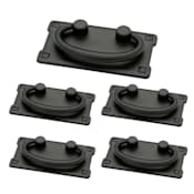 Franklin Brass Horizontal Bail 3 Inch Center to Center Drop Cabinet Pull - 5 Pack Matte Black