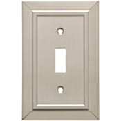 Franklin Brass Classic Architecture Antimicrobial 1-Gang Toggle Wall Plate - Pack of 4 Satin Nickel Antimicrobial