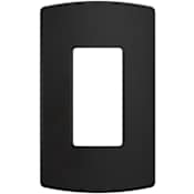 Franklin Brass Soft Modern Single Rocker Switch Outlet - Pack of 3 Matte Black