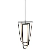 Fredrick Ramond Onyx 15" Wide LED Abstract Pendant Black