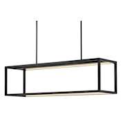 Fredrick Ramond Onyx 45" Wide LED Linear Chandelier Black