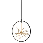 Fredrick Ramond Styx 18" Wide LED Abstract Pendant Black