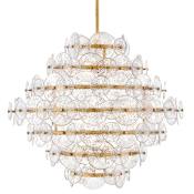 Fredrick Ramond Rene 16 Light 30" Wide Ring Chandelier Distressed Brass