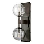 Fredrick Ramond Oberon 2 Light 18" Tall Wall Sconce Black Oxide