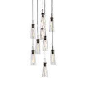 Fredrick Ramond Cosette 9 Light 20" Wide LED Multi Light Pendant Black Oxide