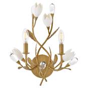 Fredrick Ramond Yvette 2 Light 17" Tall Wall Sconce Burnished Gold