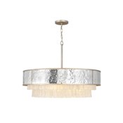 Fredrick Ramond Reverie 8 Light 36" Wide Crystal Drum Chandelier Champagne Gold
