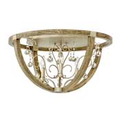 Fredrick Ramond 3 Light Flush Mount Ceiling Fixture From the Abingdon Collection Silver Leaf