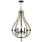 Fredrick Ramond 5 Light 1 Tier Candle Style Chandelier from the Middlefield Collection Iron Rust