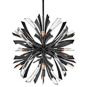Fredrick Ramond Vida 13 Light 22" Wide Abstract Chandelier Brushed Graphite