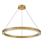 Fredrick Ramond Althea 38" Wide LED Ring Chandelier Lacquered Brass