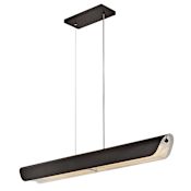 Fredrick Ramond Arco 46" Wide LED Linear Chandelier Black Oxide