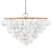Fredrick Ramond Marabel 10 Light 48" Wide Ring Chandelier Distressed Brass